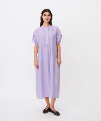 MASAI MASAI pellavamekko Oswalsa Lavender romanttiset rypytykset ilmavassa mekossa