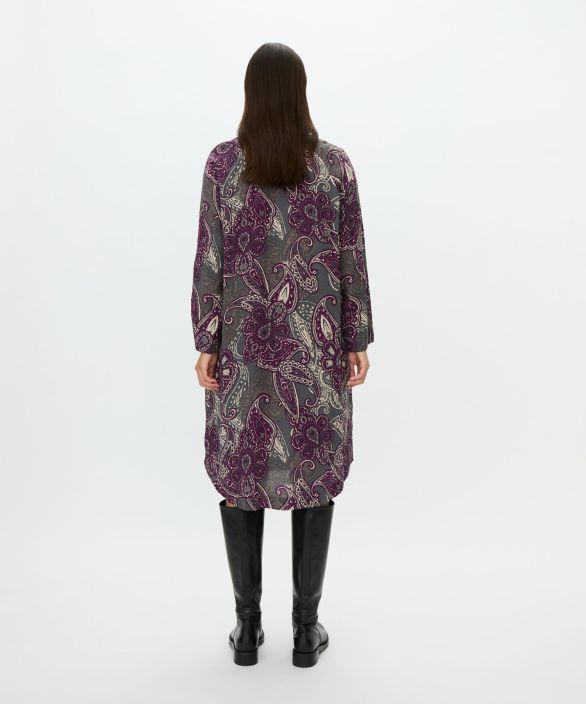 MASAI mekko Nariela Gloxinia purppura harmaa kuosi pehmeässä viskoosissa tuotekuva 1 MASAI mekko Nariela Gloxinia purppura harmaa kuosi pehmeässä viskoosissa tuotekuva 1