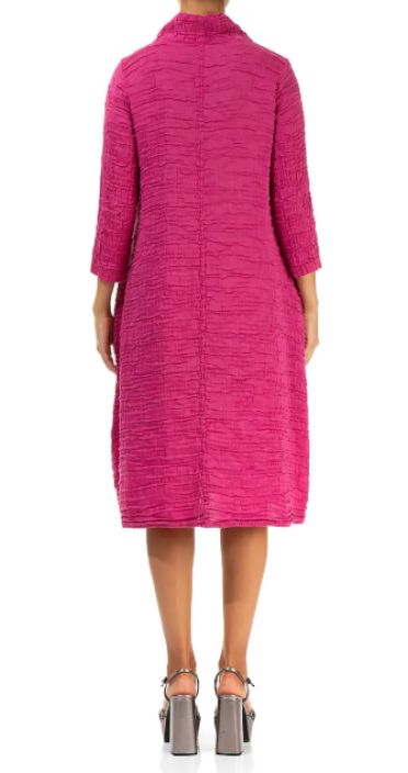 Grizas mekko 91754 Fuksia malliston klassikko tekstuuri tuotekuva 2 Grizas mekko 91754 Fuksia malliston klassikko tekstuuri tuotekuva 2