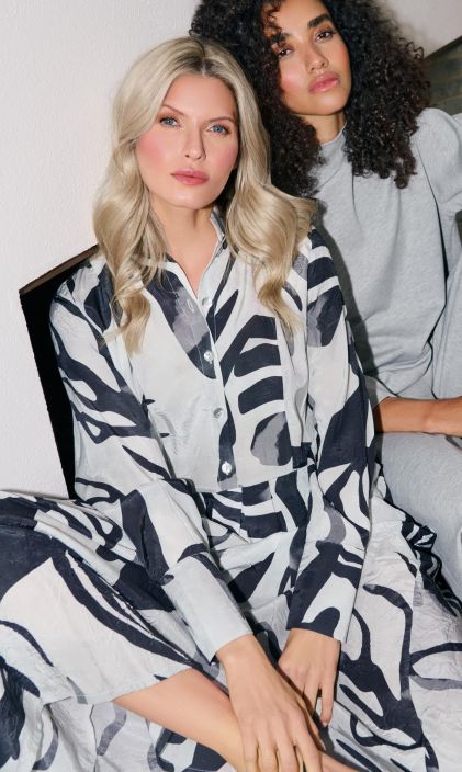 NOEN mekko 88621 Musta/harmaa tyylikäs kuosi näyttävässä mallissa tuotekuva 1