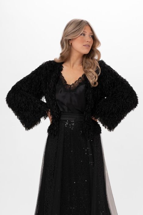 Capri Collection jakku Madison Musta ihanan pehmeä ja pörröinen,kitkaton vuori tuotekuva 3 Capri Collection jakku Madison Musta ihanan pehmeä ja pörröinen,kitkaton vuori tuotekuva 3