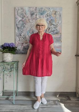 GRIZAS Grizas tunika 52656 (607) kaunis pesty pellava