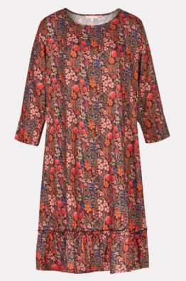 HIMALAYA Himalaya mekko Karla Midi Magical garden bordeaux ihana kukkakuosi