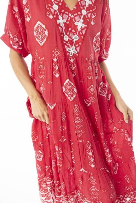 Escape pitkä mekko 40147 Carla Red punainen ihana pitkä mekko koristeilla tuotekuva 2 Escape pitkä mekko 40147 Carla Red punainen ihana pitkä mekko koristeilla tuotekuva 2