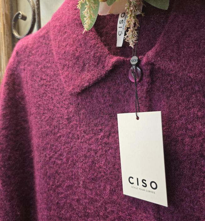 CISO pehmeä liivineule 40071 Wild Astor purppura todella mukava pörrö kangas tuotekuva 1
