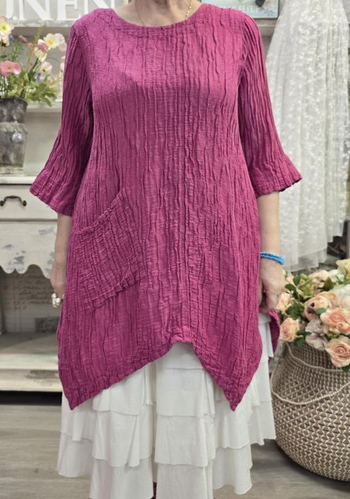 Grizas klassikko tunika 5134 Pinkki upea jokaisen vaatekaapin kulmakivi tuotekuva 6