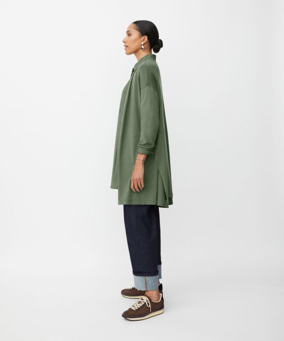 MASAI neulejakku Lon Duck Green pehmeä pitkä neuletakki pitää sinut lämpimänä tuotekuva 2
