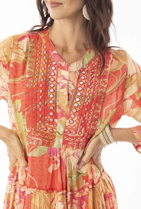 Escape mekko 91234 Rosa taivaallisen mukava kesämekko tuotekuva 3