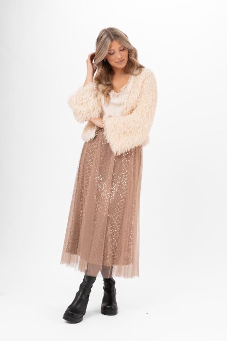 Capri Collection jakku Madison Shamppanja vaalea ihanan pehmeä ja pörröinen,kitkaton vuori tuotekuva 6 Capri Collection jakku Madison Shamppanja vaalea ihanan pehmeä ja pörröinen,kitkaton vuori tuotekuva 6