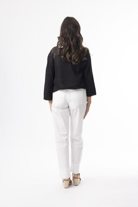 Orientique boleroneulejakku 1315 Musta klassikko neule jonka voit heittää jokaisen asun päälle tuotekuva 2