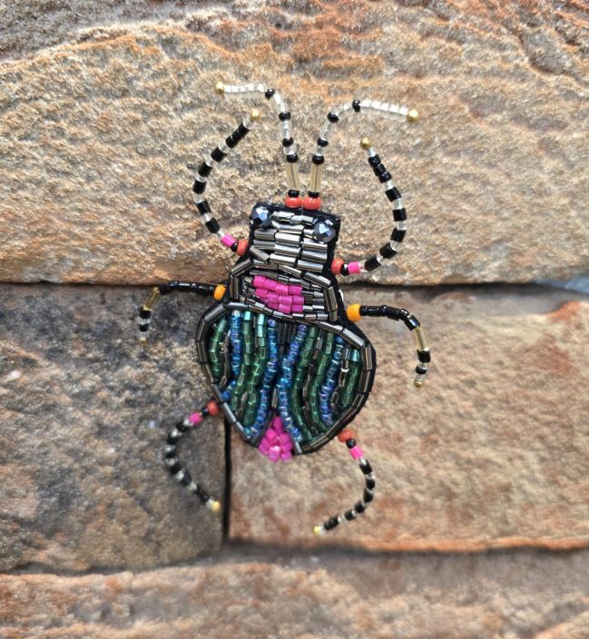 Erfurt koriste ötökkä hakaneulalla, käsityötä Petroli kuoriainen tuotekuva 1