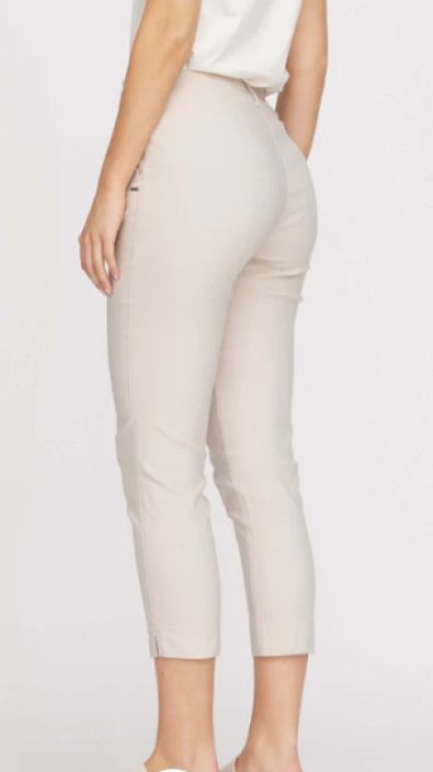 Laurie housut Taylor 100563 Regular Cropped hieman vajaamittainen malli Kitti/beige tuotekuva 2