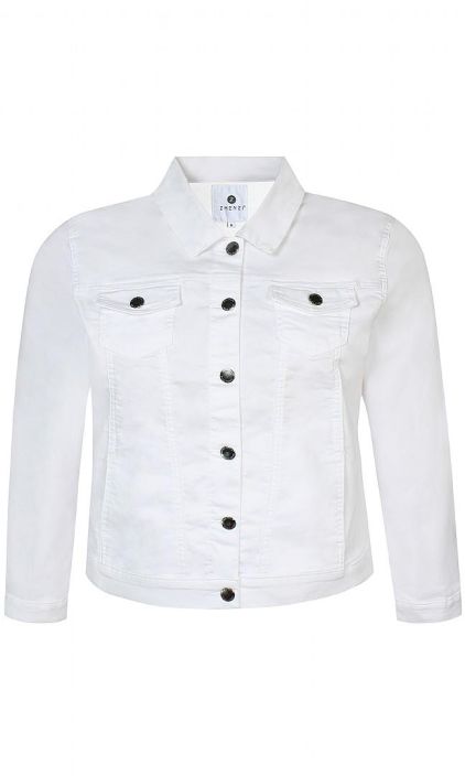 Zhenzi farkkutakki 200253 valkoinen Tyylikas klassikko farkkutakki raikkaassa valkoisessa. Ajaton malli joka ei poistu