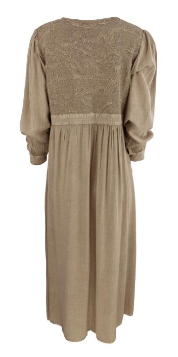 Boheme kevyt viskoosi jakku B13269 Muskat romanttinen päälleommeltu pitsinen kukkakuosi tuotekuva 4