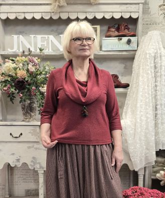 THING THING paita 7102 Wine Viininpunainen taivaallisen pehmeä laatu joka täytyy kokea omissa käsissä