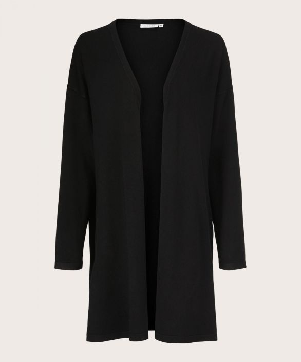 MASAI jakku Lon (Musta) Pitka neuletakki on taydellinen tyylikkaaseen kerroksiseen lookiin. Tama neuletakki on neulottu