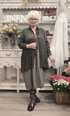 THING THING jakku 7079 Herb kaunis vihreä tilava jakku joka kruunaa asut