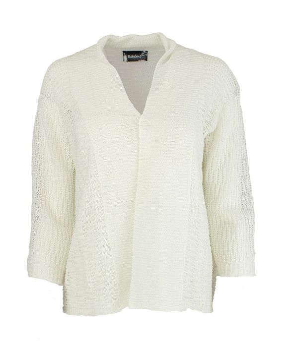 Boheme neulejakku B13184 Offwhite äärettömän mukava neulos tuotekuva 1