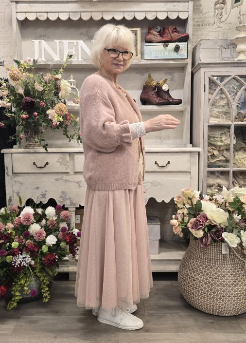 Marta du Chateau neulejakku 2413 Old pink vanha roosa todella pehmeä tuotekuva 3 Marta du Chateau neulejakku 2413 Old pink vanha roosa todella pehmeä tuotekuva 3
