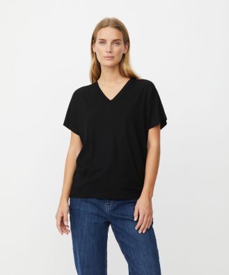 MASAI MASAI paita Badu Musta pehmeä jersey viskoosi