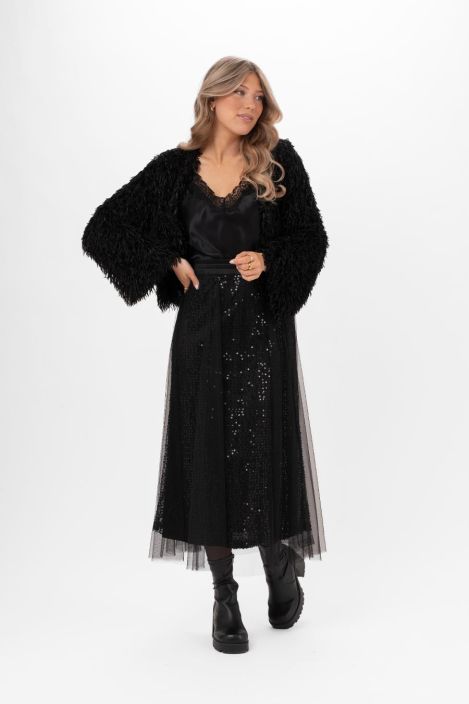 Capri Collection jakku Madison Musta ihanan pehmeä ja pörröinen,kitkaton vuori tuotekuva 4 Capri Collection jakku Madison Musta ihanan pehmeä ja pörröinen,kitkaton vuori tuotekuva 4