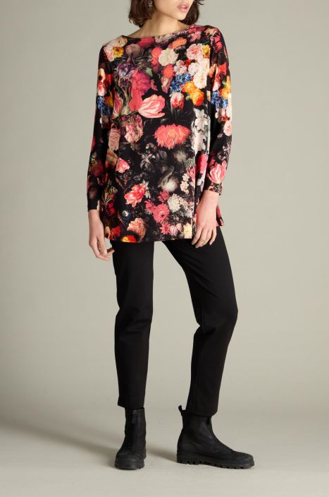 Sahara paita JFT6572 Still Life Bouquet Jersey pehmeä viskoosi paita tuotekuva 2