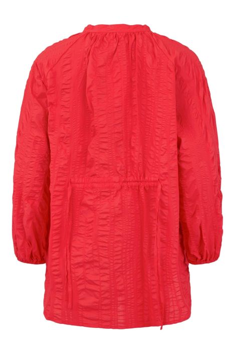 NOEN paita 86280 Scarlet Red punainen kaunis krepattu puuvilla tuotekuva 1