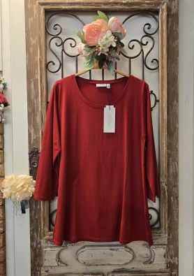 MASAI MASAI paita Cecille Jersey perus viskoositrikoo Red Dahlia