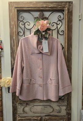 NOEN NOEN neulejakku 87149 Roosa tyylikäs ja monikäyttöinen jakku