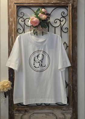 I'CONA paita 64388 Valkoinen miellyttävän tuntuinen T-paita