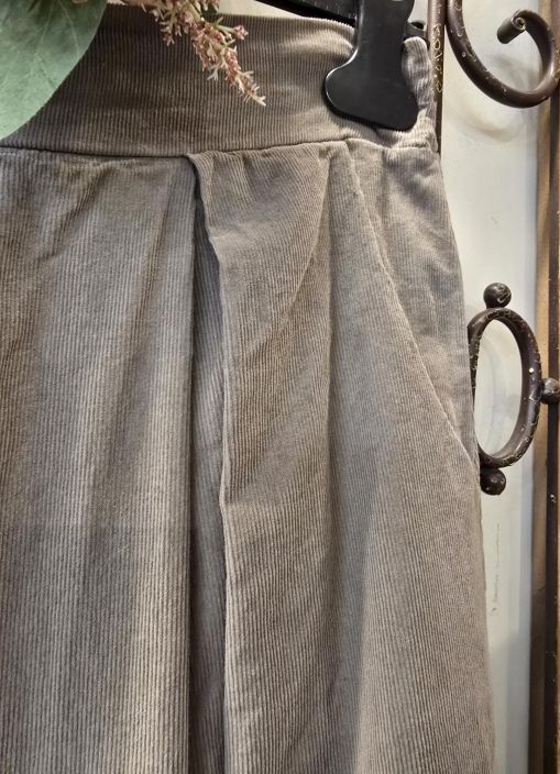 Marta du Château vakosametti hame 257080 Fango tyylikäs puuvilla tuotekuva 2