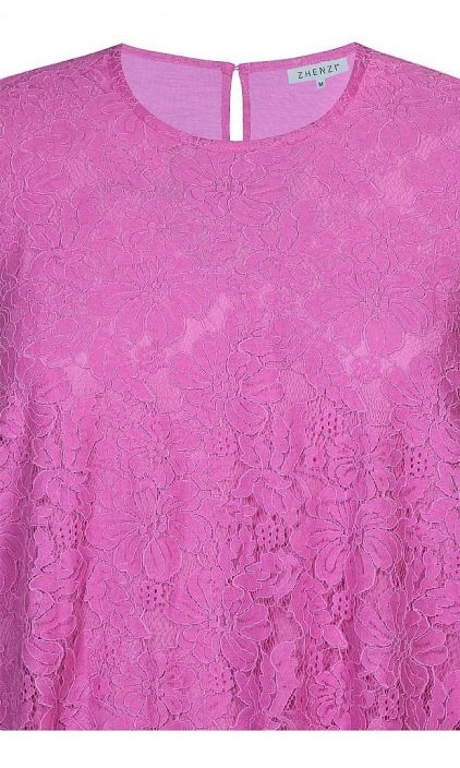 Zhenzi pitsimekko Tilda pinkki Romanttisen henkinen pitsilla koristeltu Zhenzi mekko! Hihojensuissa resorit takaamassa