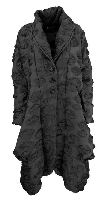Boheme jakku / takki B12583 musta Upea Boheme takki tyylikkailla kangaasta kohoavilla palloilla! Sivuissa on tietenkin