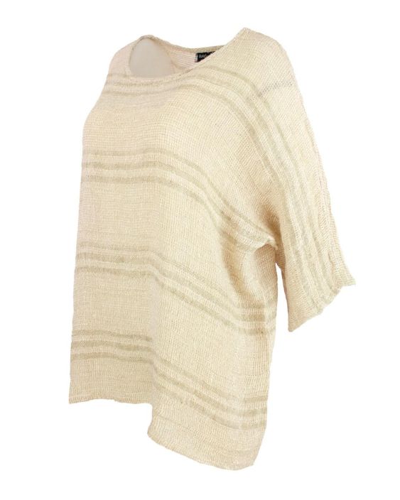 Boheme pellavapaita B13190 Luonnon beige kaunis ylisuuri ns. "laatikko" malli tuotekuva 2