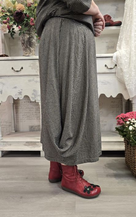 THING hame 7086 Anthracite Musta/beige tyylikäs uniikki helmainen malli tuotekuva 3