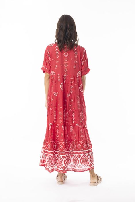 Escape pitkä mekko 40147 Carla Red punainen ihana pitkä mekko koristeilla tuotekuva 3 Escape pitkä mekko 40147 Carla Red punainen ihana pitkä mekko koristeilla tuotekuva 3