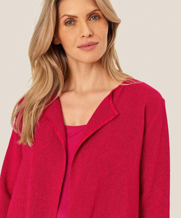 MASAI neulejakku Julitta (Persian Red) klassikko laadusta boucle tuotekuva 2