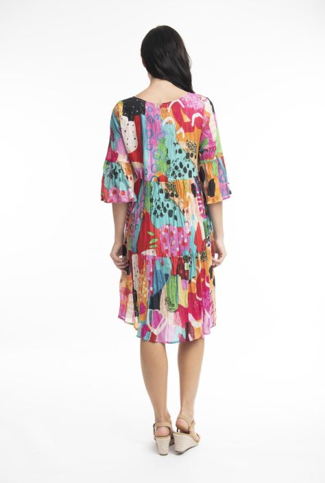 Orientique mekko 3095 Alanya pink Orgaanisesta puuvillasta valmistettu upea Orientique mekko! Aarettoman mukava malli