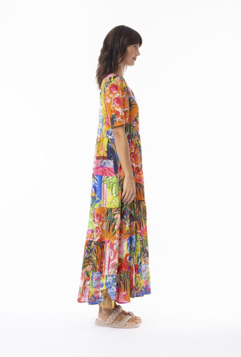 Escape mekko 30152 Stefania pirteä värikäs kuosi tuotekuva 4