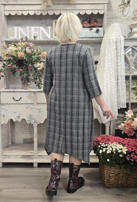 THING mekko 7097 Silver Tyylikäs ja ajaton haalistettu ruutukuosi tuotekuva 4