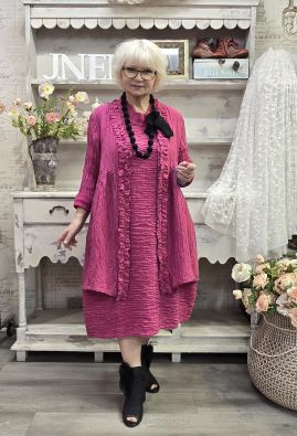 GRIZAS Grizas klassikko laatu jakku 71383 Pinkki Uniikki aaltoileva malli