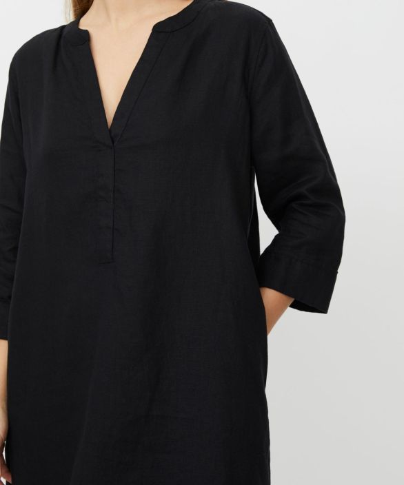 MASAI mekko Nokolo Musta mukava ja tyylikäs pellava tuotekuva 2 MASAI mekko Nokolo Musta mukava ja tyylikäs pellava tuotekuva 2